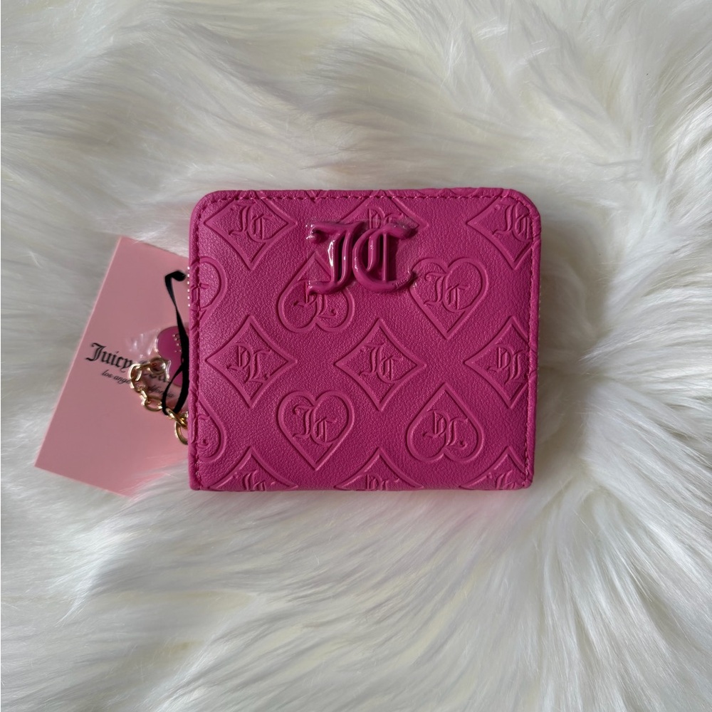 Juicy Couture Fuchsia Embossed Wallet